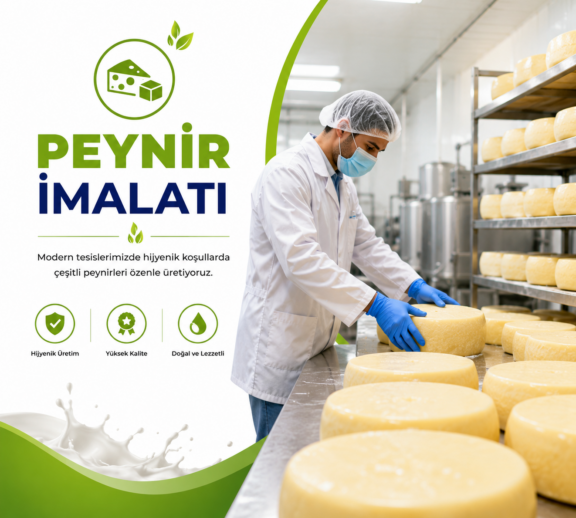 Modern tesislerimizde hijyenik koşullarda çeşitli peynirleri özenle üretiyoruz.